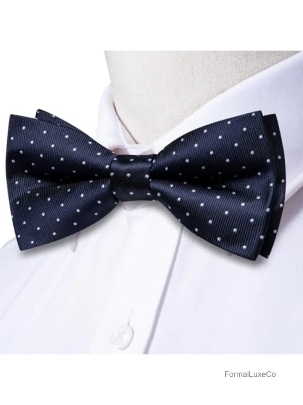 Pre-Tied Paisley Striped Bowtie Set with Pocket Square for Men Wedding Business